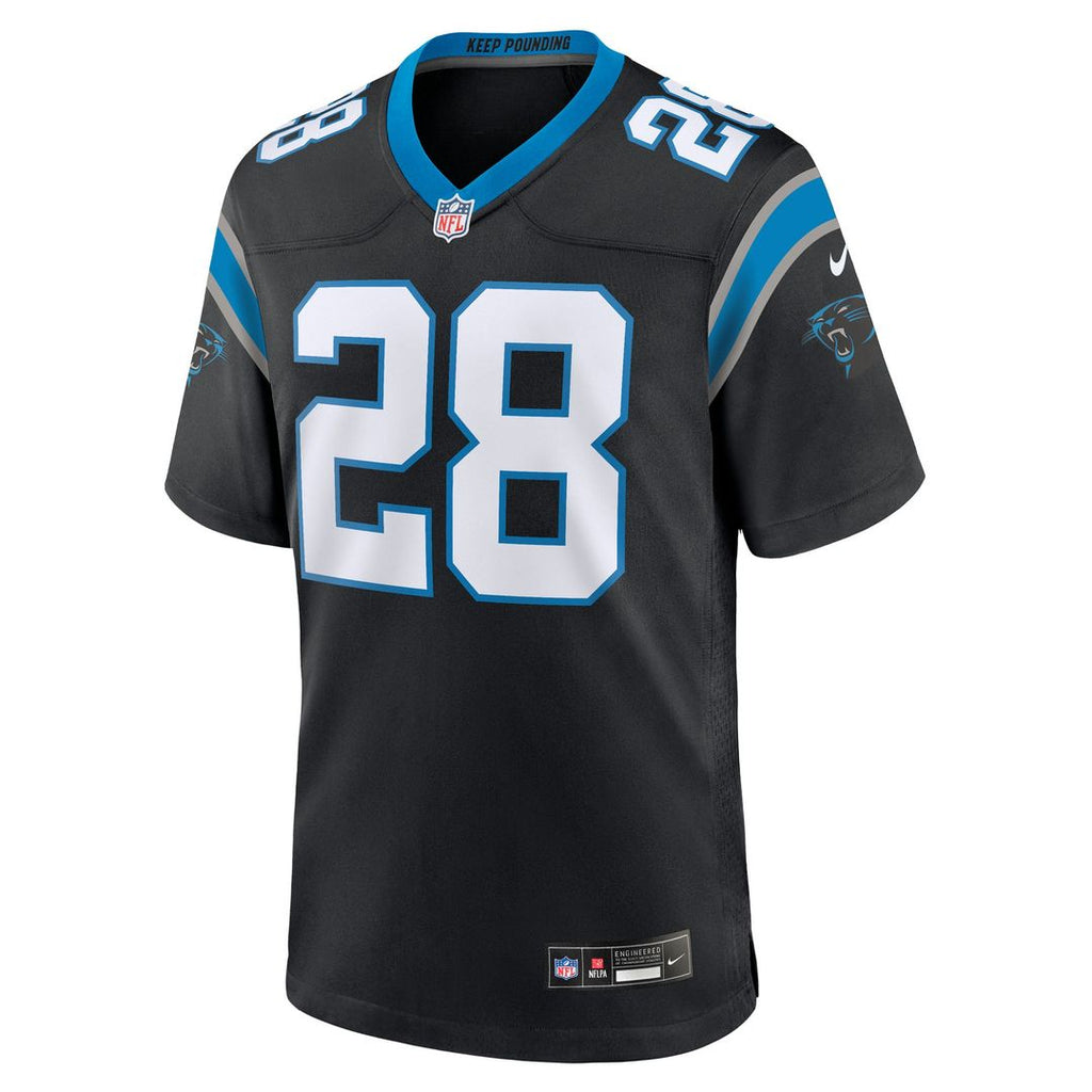 Carolina Panthers Damarri Mathis Black Team Game Jersey product image 2, provided for visual reference and product detail
