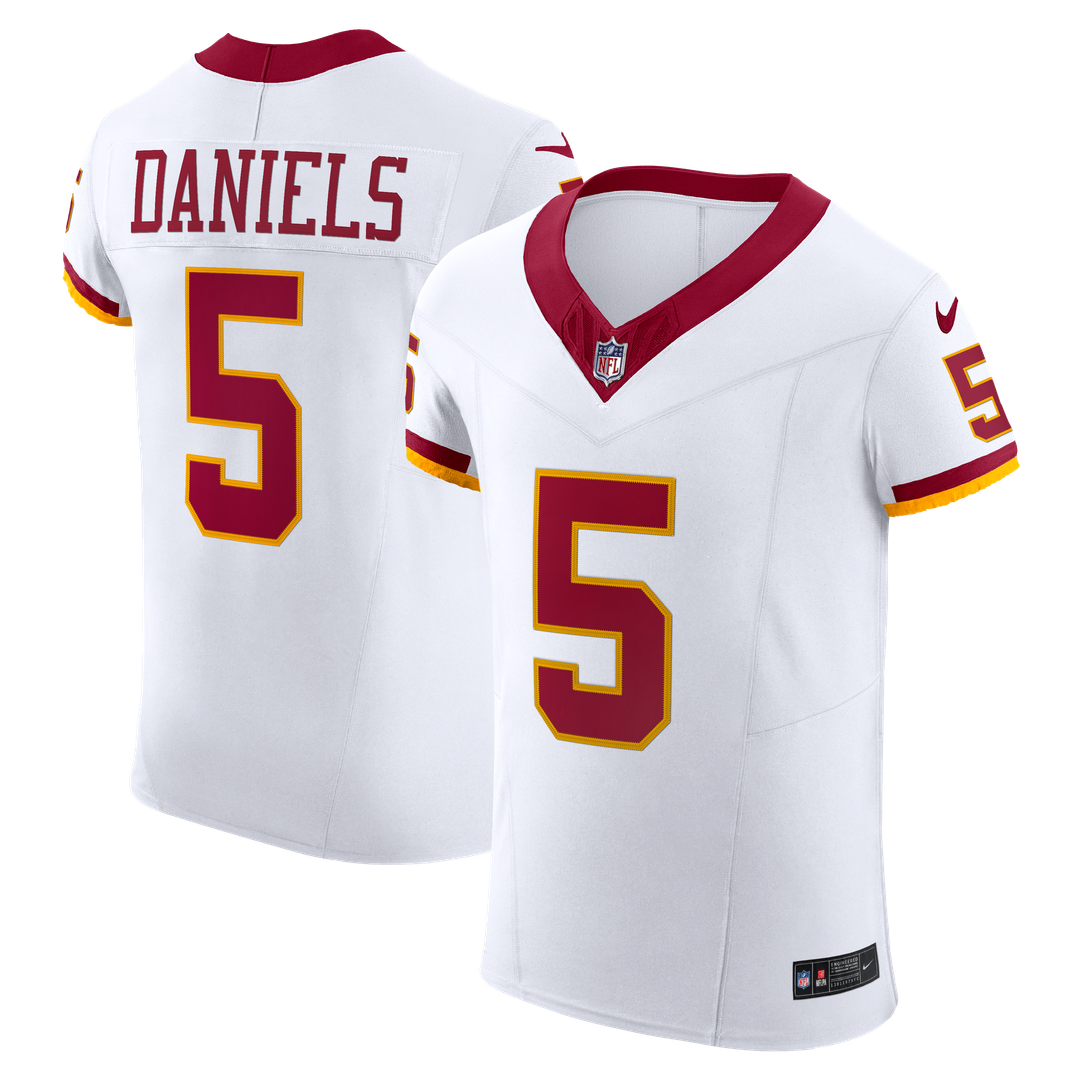 Washington Commanders Jayden Daniels White Alternate 2 Super Bowl Era Vapor F.U.S.E. Elite Jersey product image 1, provided