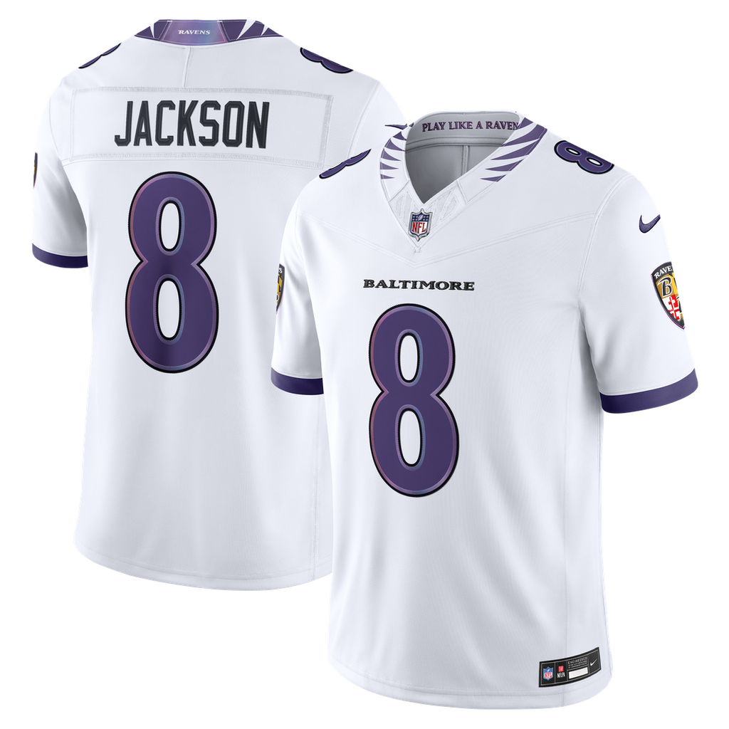 Baltimore Ravens Lamar Jackson Black Alternate Alternate Vapor F.U.S.E. Stitched Limited Jersey product image 17, provided