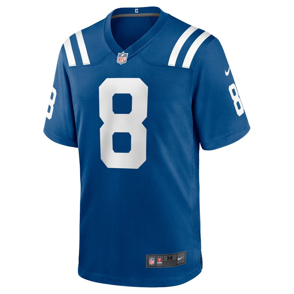 Indianapolis Colts Rigoberto Sanchez Royal Game Jersey product image 2, provided for visual reference and product detail