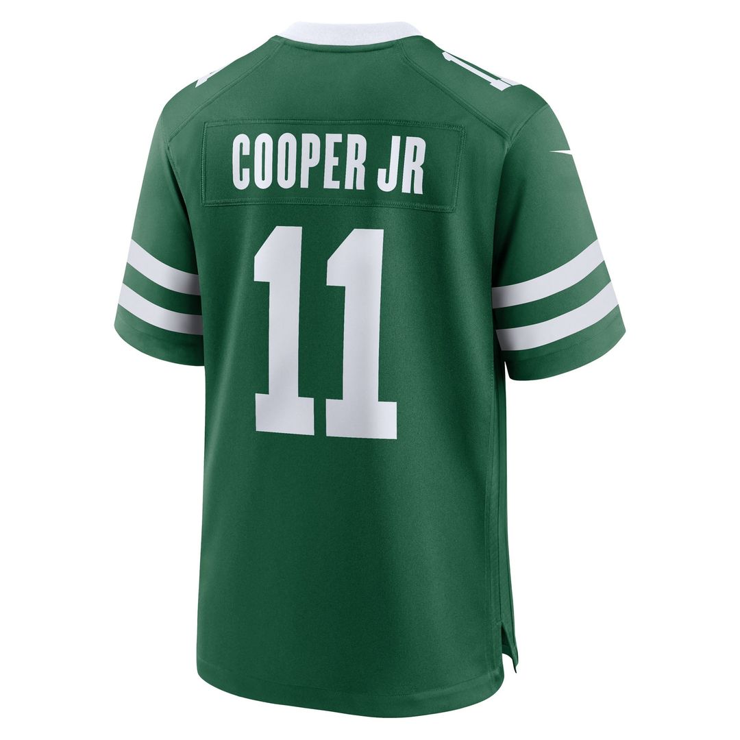 New York Jets Omar Cooper Jr. Green Team Game Jersey product image 5, provided for visual reference and product detail review
