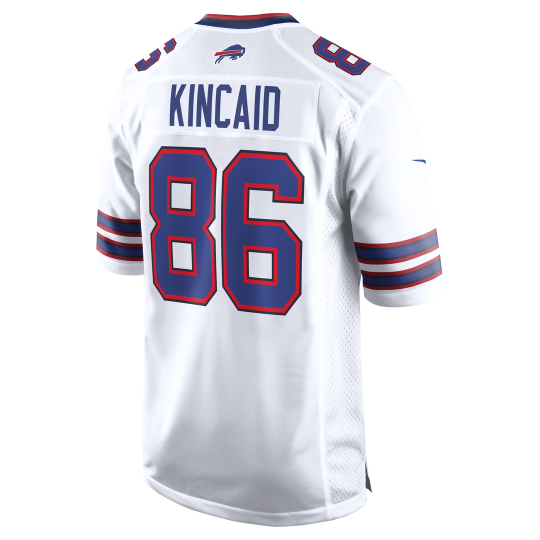 Buffalo Bills Dalton Kincaid White Game Jersey product image 3, provided for visual reference and product detail review