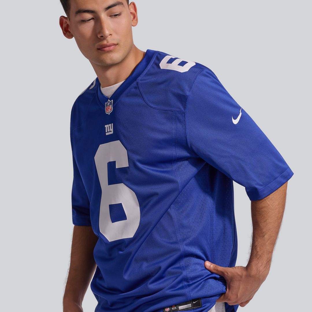 New York Giants Jaxson Dart Red Alternate Century Red Game Jersey product image 21, provided for visual reference and