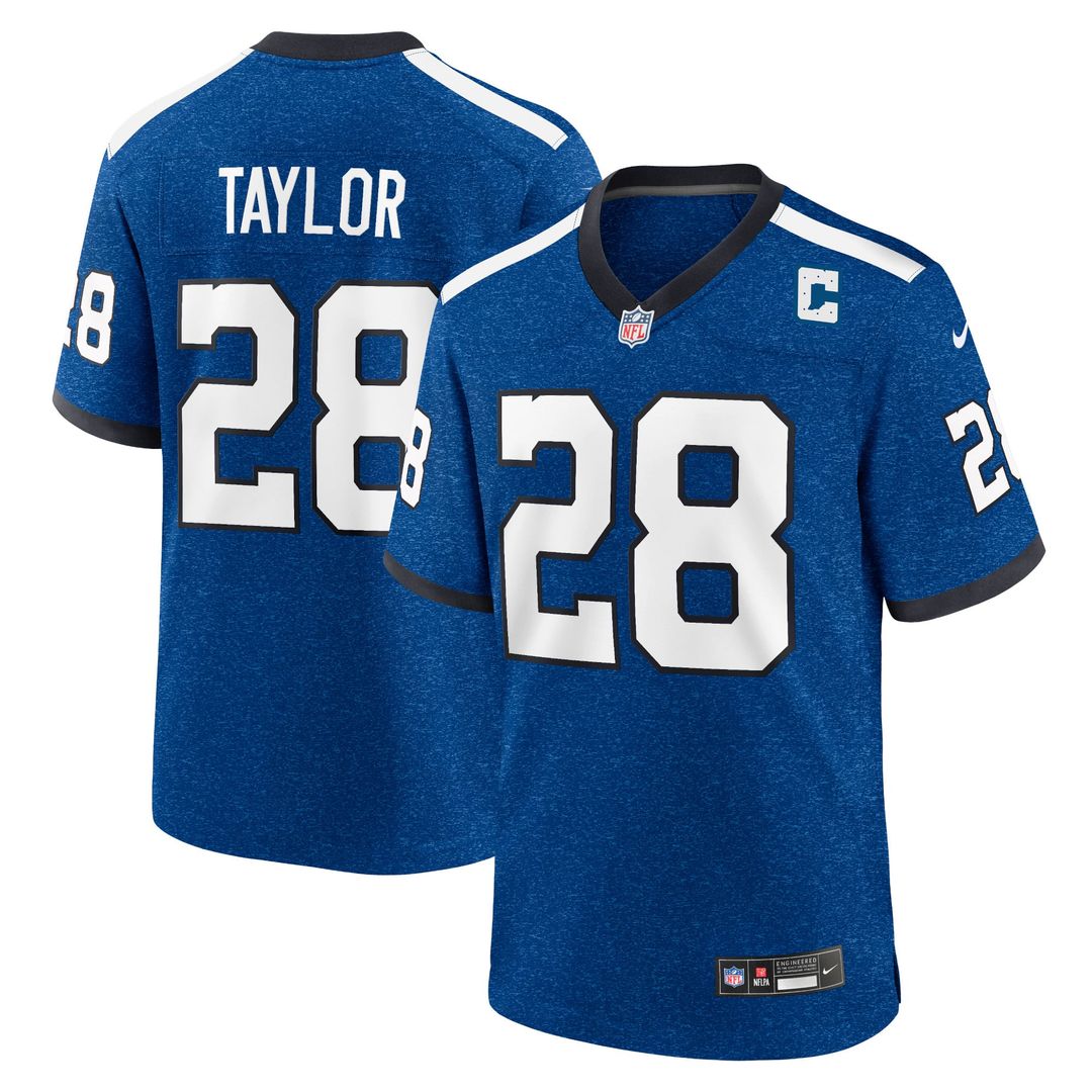 Indianapolis Colts Jonathan Taylor Royal Indiana Nights Alternate Game Jersey product image 1, provided for visual reference