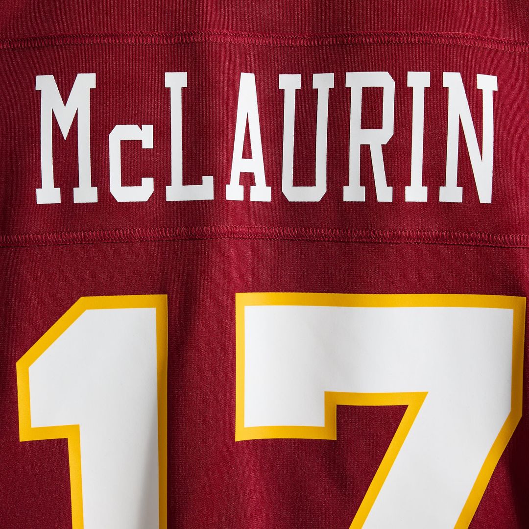 Washington Commanders Terry McLaurin Burgundy Game Jersey product image 12, provided for visual reference and product detail