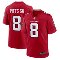Atlanta Falcons Kyle Pitts Sr. Red Game Jersey product image 1, provided for visual reference and product detail review