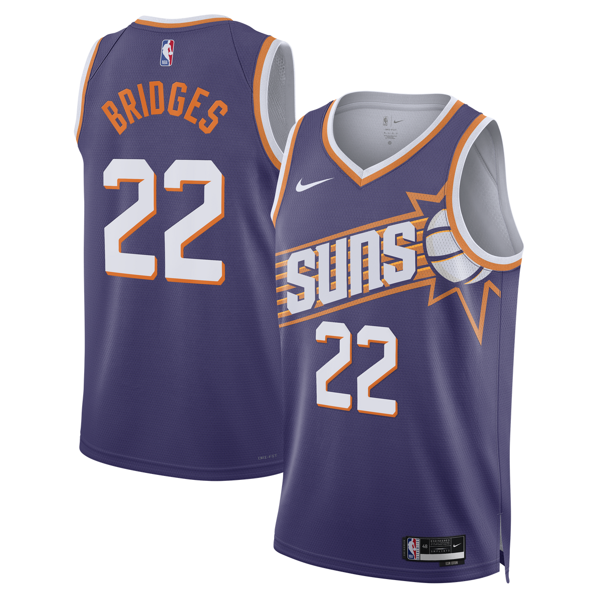 Phoenix Suns Nike Icon Edition Swingman Jersey - Purple product image 1
