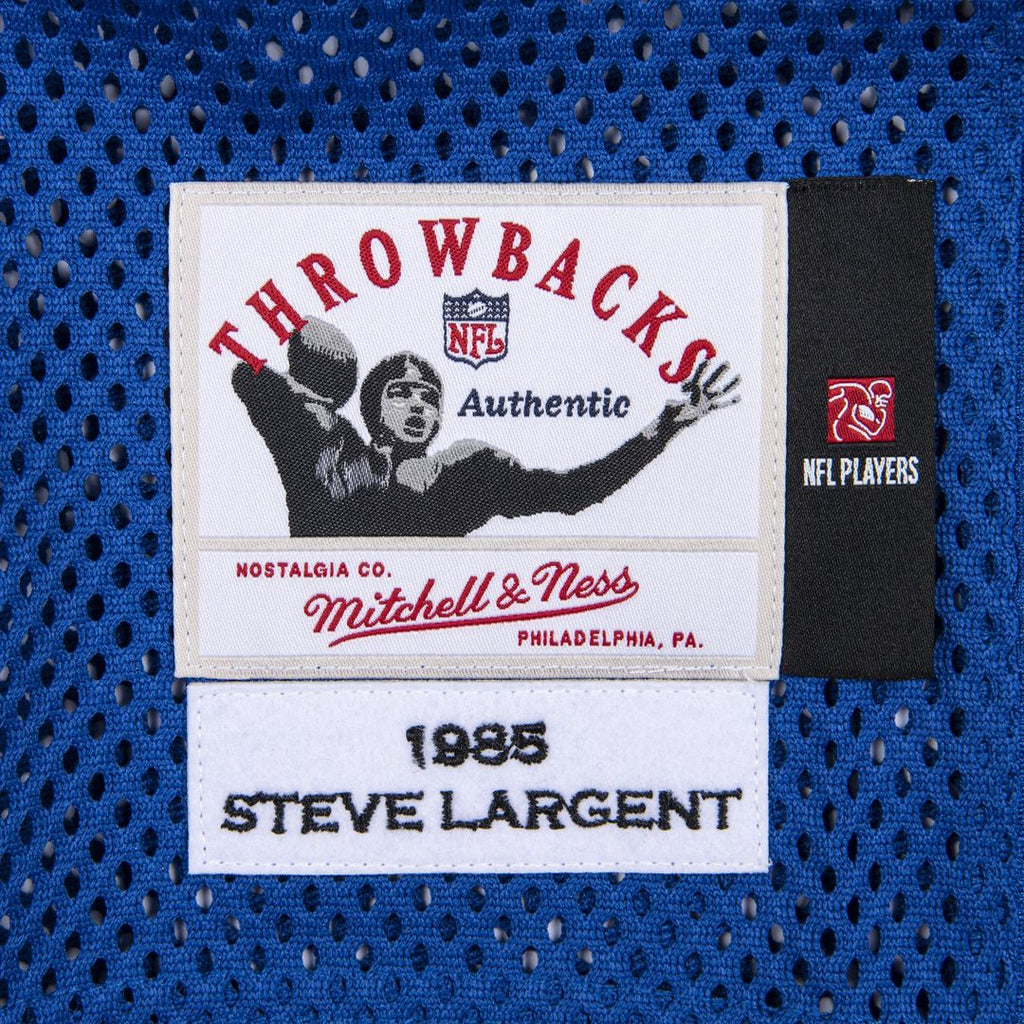 Seattle Seahawks 1985 Steve Largent Royal Authentic Throwback Retired Player Jersey product image 4, provided for visual
