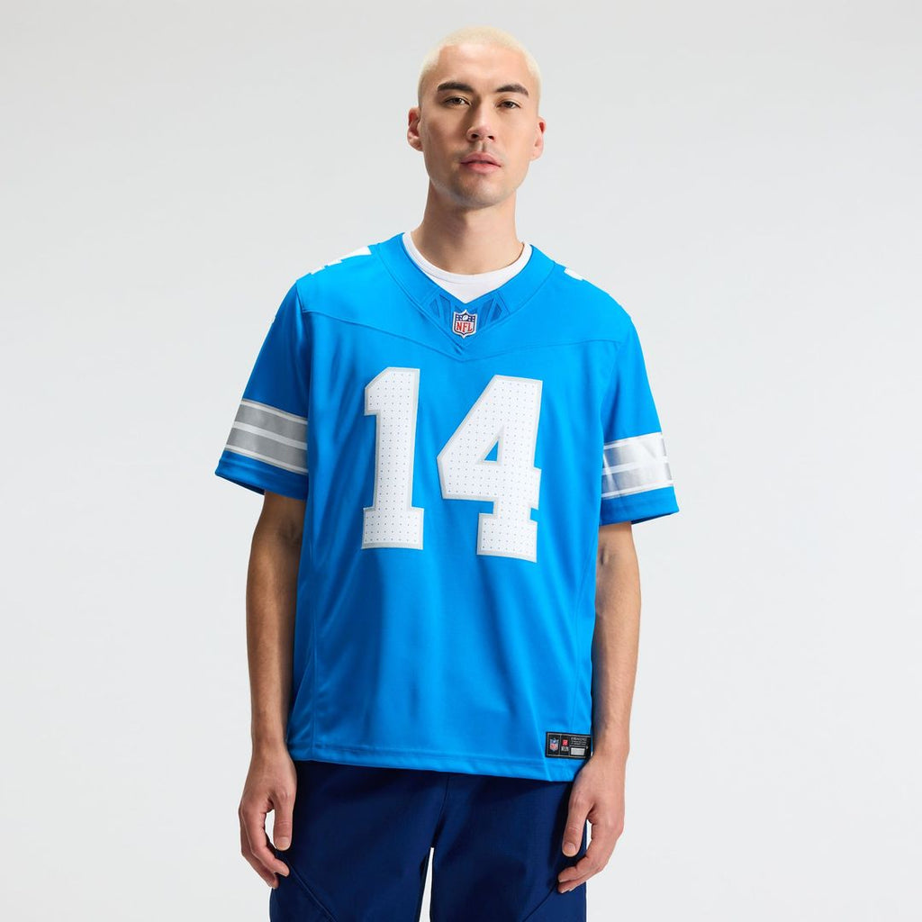 Detroit Lions Amon-Ra St. Brown Blue Team Vapor F.U.S.E. Stitched Limited Jersey product image 2, provided for visual