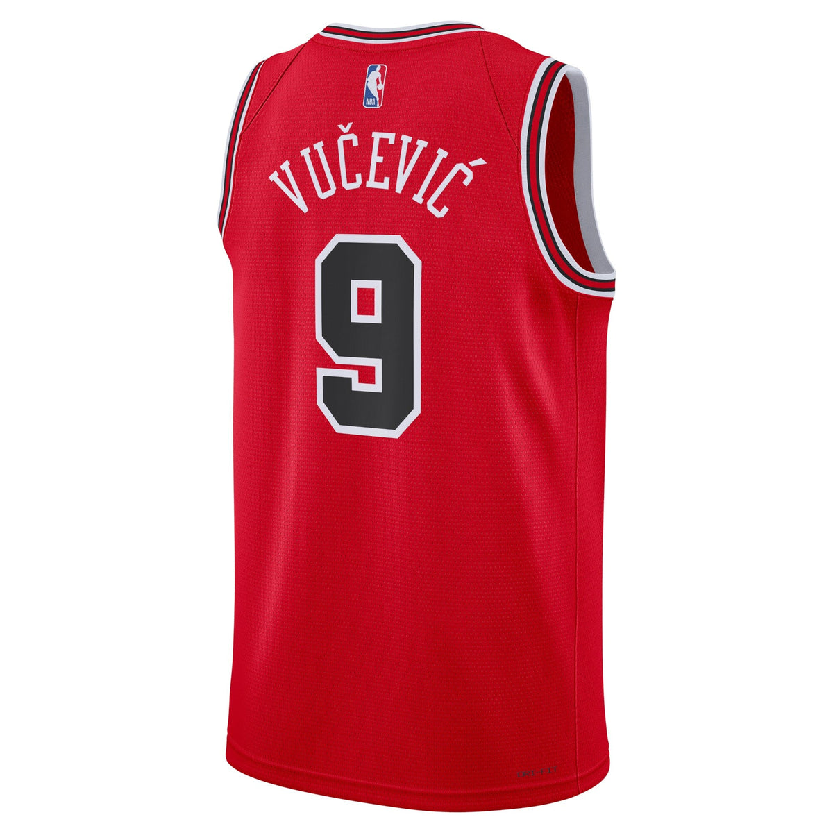 Nikola Vučević Chicago Bulls Icon Edition Swingman Jersey - Red - Unisex product image 3, provided for visual reference and