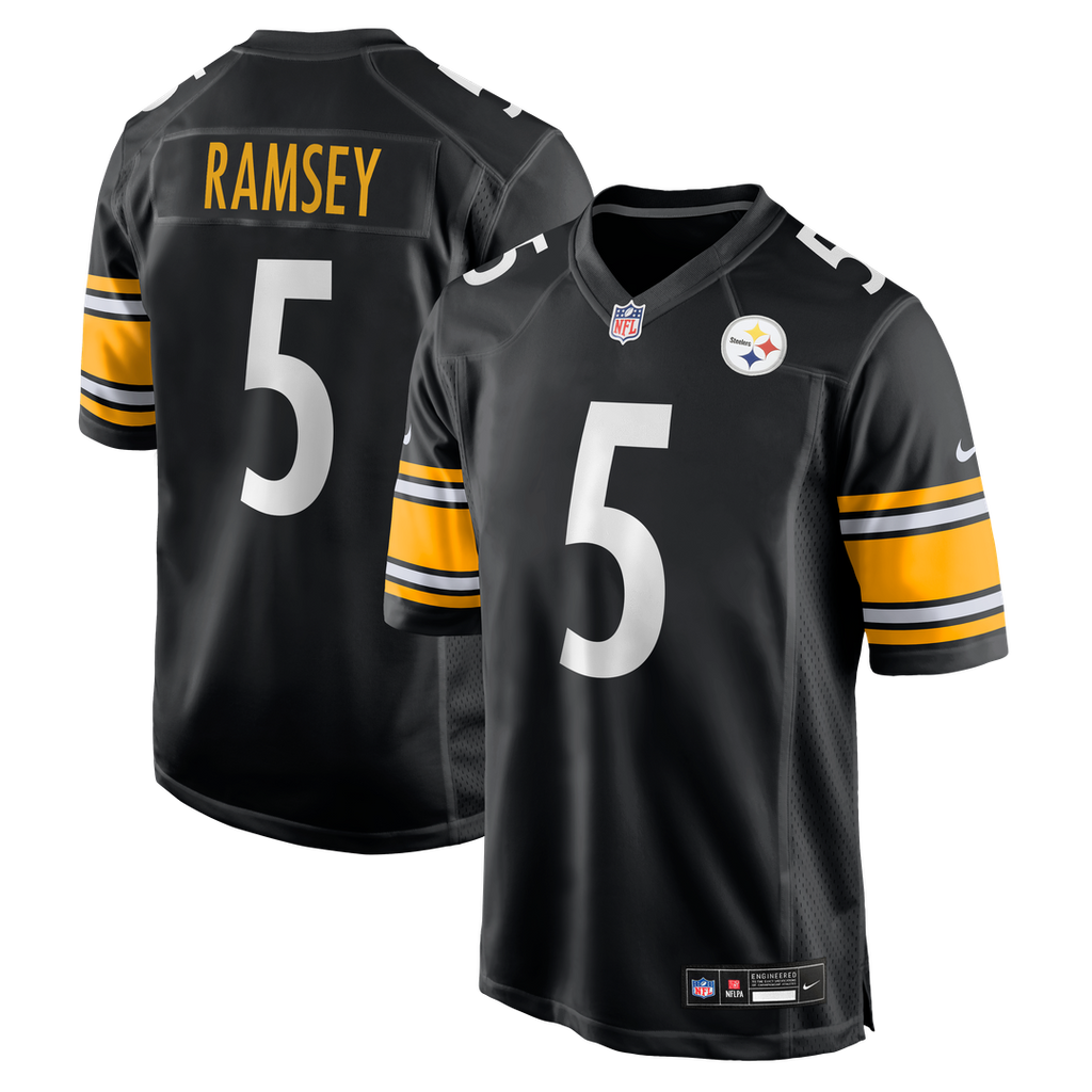 Pittsburgh Steelers Jalen Ramsey Gold Alternate 1933 Throwback Game Jersey product image 7, provided for visual reference