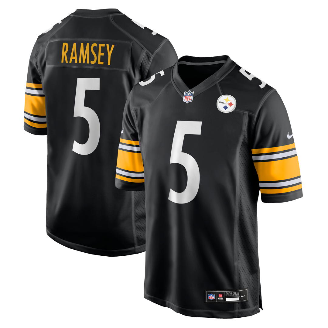 Pittsburgh Steelers Jalen Ramsey Gold Alternate 1933 Throwback Game Jersey product image 7, provided for visual reference