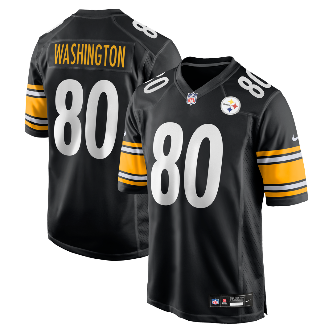 Pittsburgh Steelers Darnell Washington Black Game Jersey product image 1, provided for visual reference and product detail