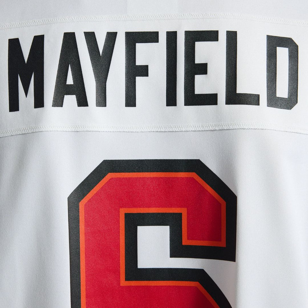 Tampa Bay Buccaneers Baker Mayfield White Away Game Jersey product image 25, provided for visual reference and product
