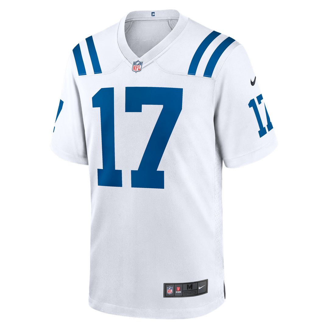 Indianapolis Colts Daniel Jones White Game Jersey product image 5, provided for visual reference and product detail review