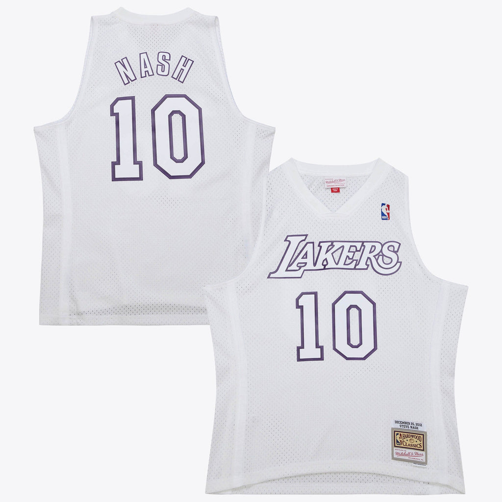 Steve Nash Los Angeles Lakers 2012 Day Authentic Jersey - White product image 1, provided for visual reference and product