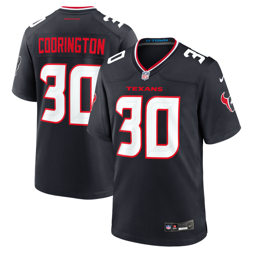 Houston Texans Brandon Codrington Navy Team Game Jersey product image 1, provided for visual reference and product detail