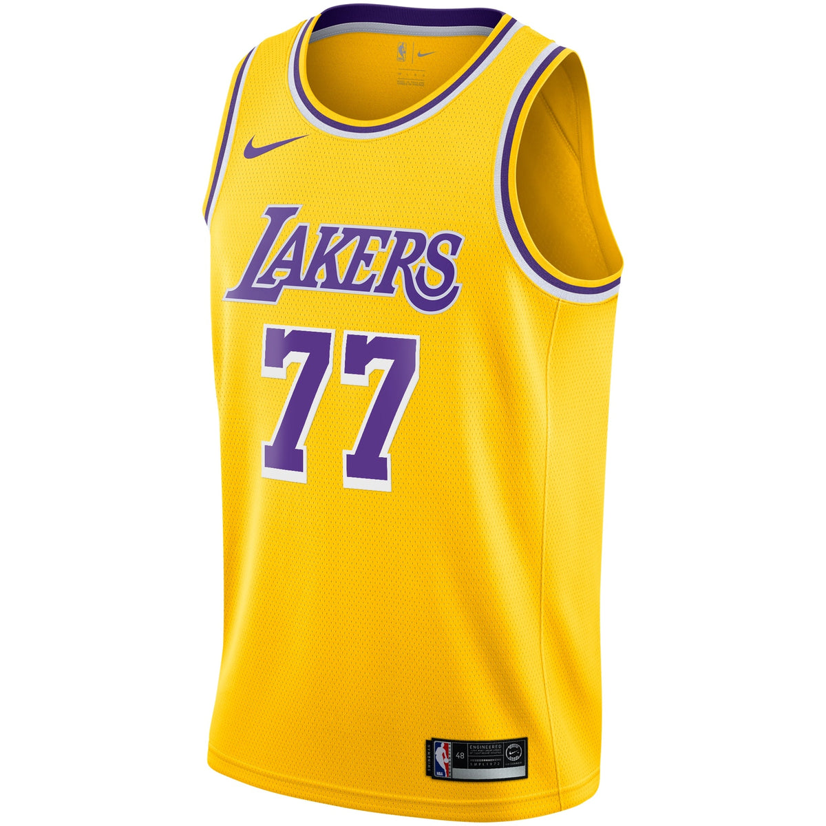 Luka Dončić Los Angeles Lakers Icon Edition Swingman Jersey - Gold - Youth product image 3, provided for visual reference