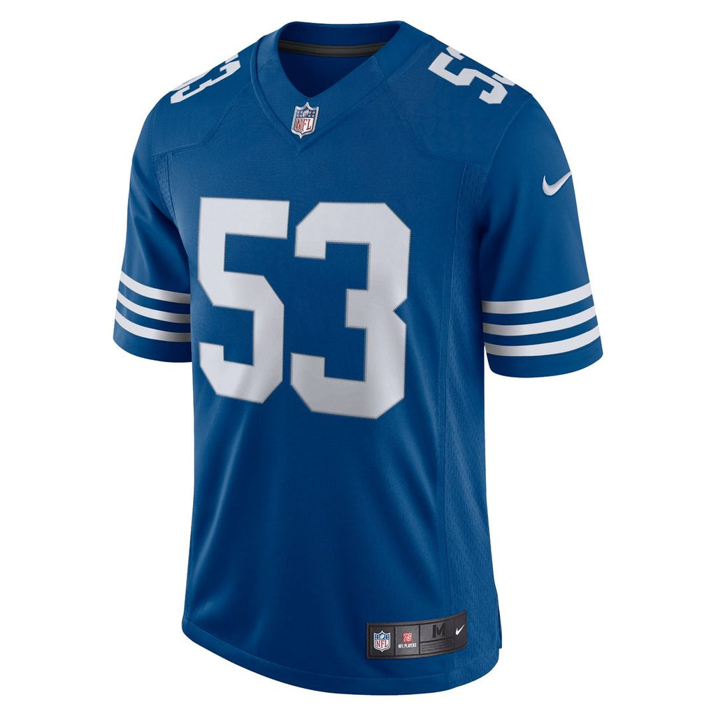 Indianapolis Colts Darius Leonard Royal Alternate Vapor Limited Jersey product image 2, provided for visual reference and