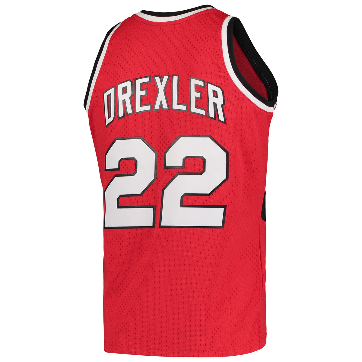 Portland Trail Blazers Clyde Drexler Mitchell & Ness Red 1983/84 Hardwood Classics Swingman Jersey for Men product image 4,