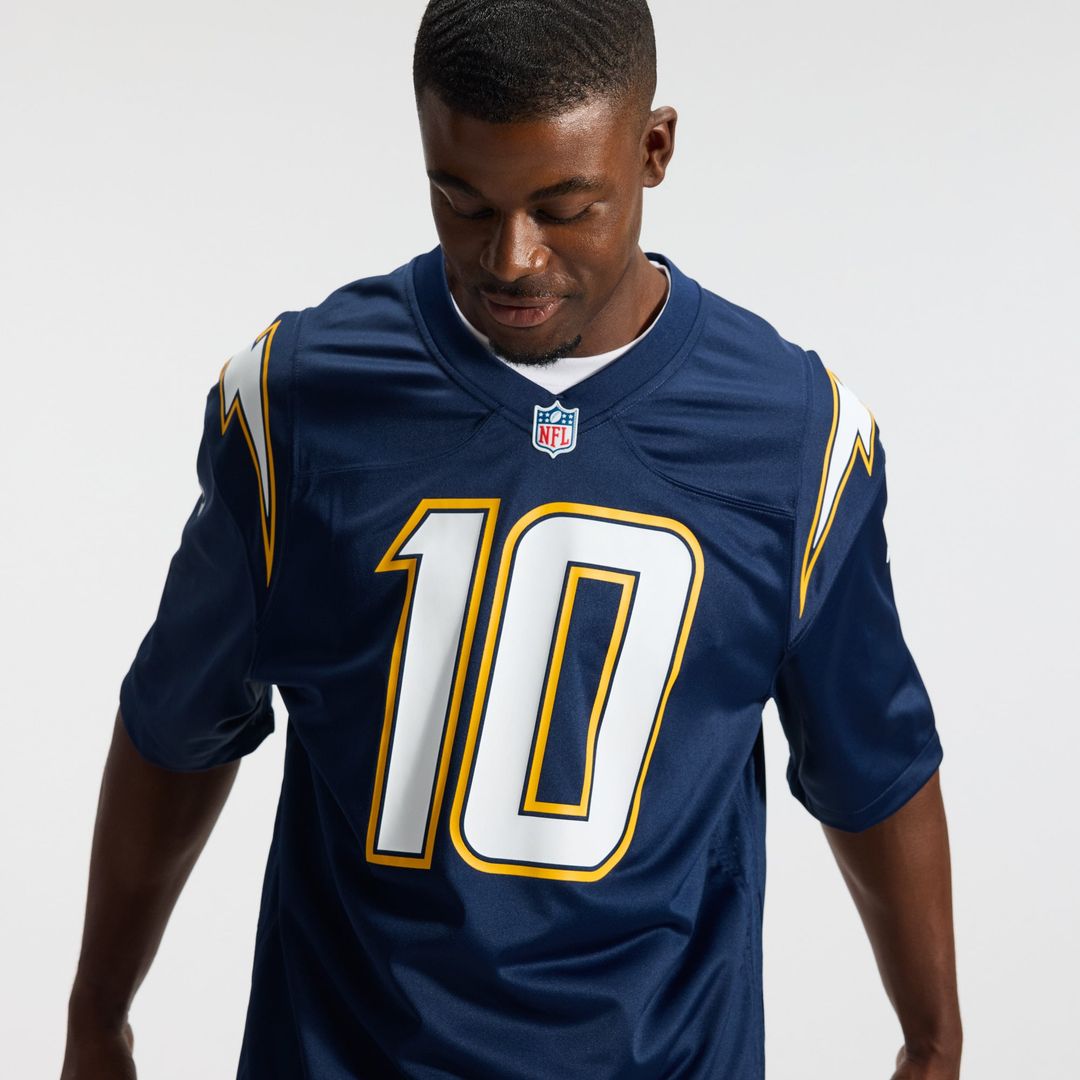 Los Angeles Chargers Justin Herbert Gold Alternate Charger Power Game Player Jersey product image 16, provided for visual