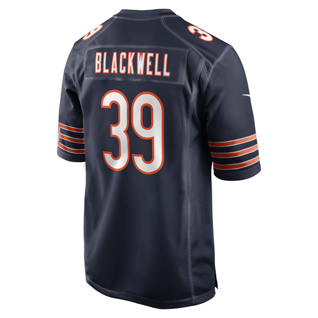 Chicago Bears Josh Blackwell Navy Game Player Jersey product image 3, provided for visual reference and product detail review