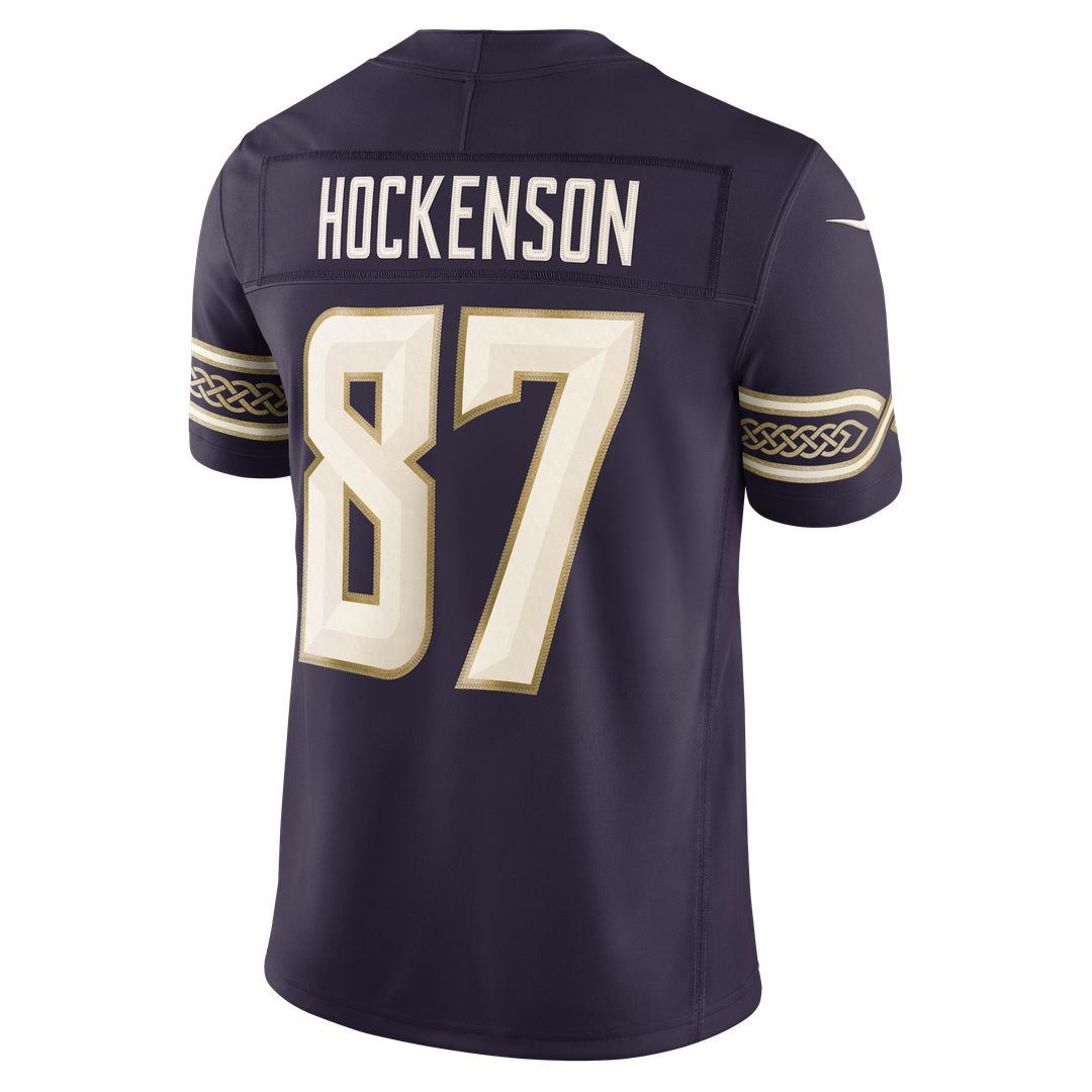 Minnesota Vikings T.J. Hockenson Purple 2026 Rivalries Collection Stitched Limited Jersey product image 7, provided for