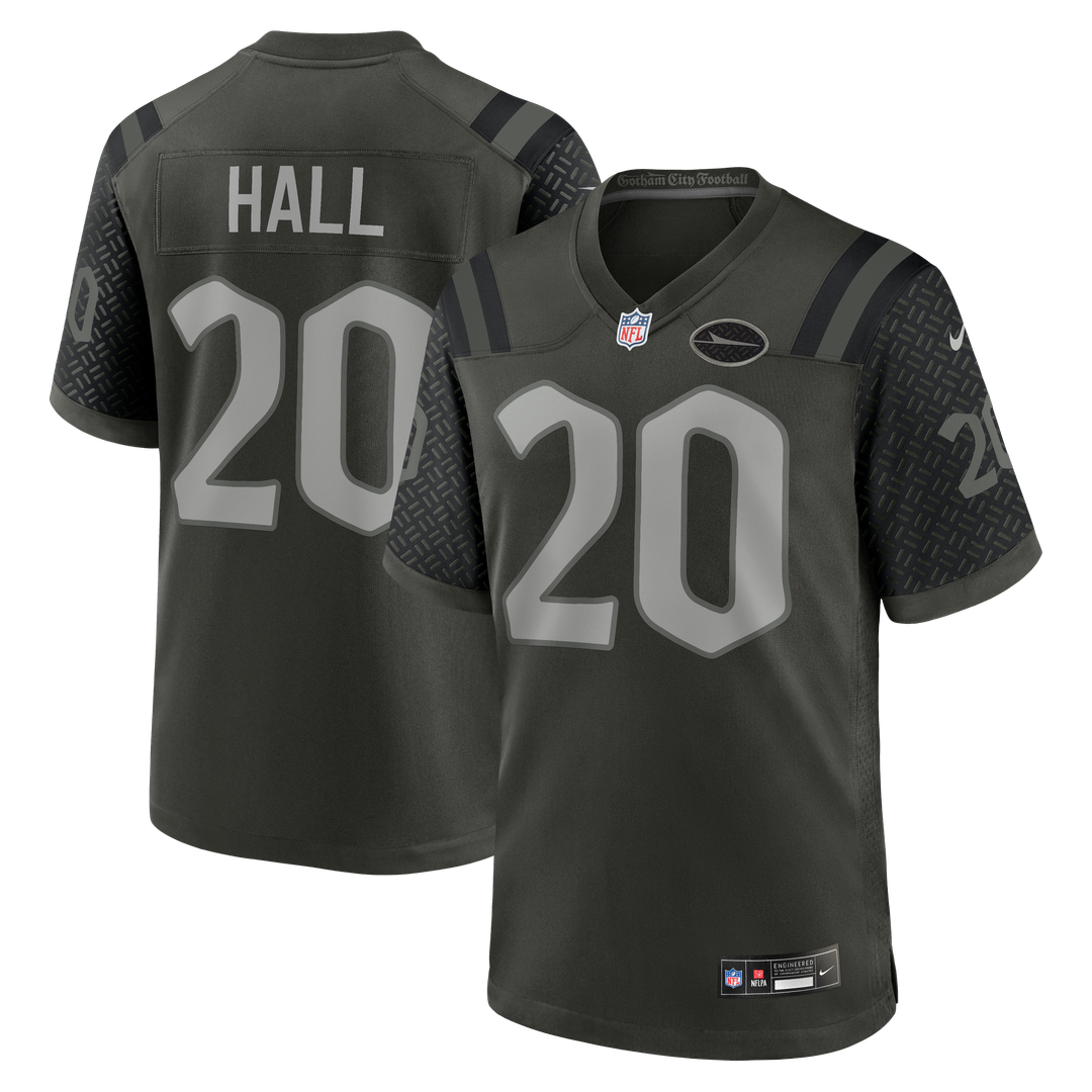 New York Jets Breece Hall Green Rivalries Collection Game Jersey product image 1, provided for visual reference and product