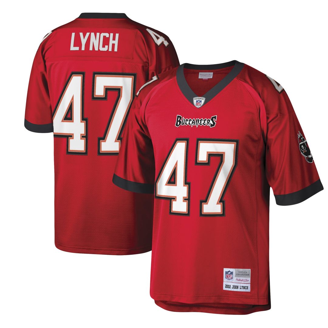 Tampa Bay Buccaneers John Lynch Red Legacy Replica Jersey product image 4, provided for visual reference and product detail