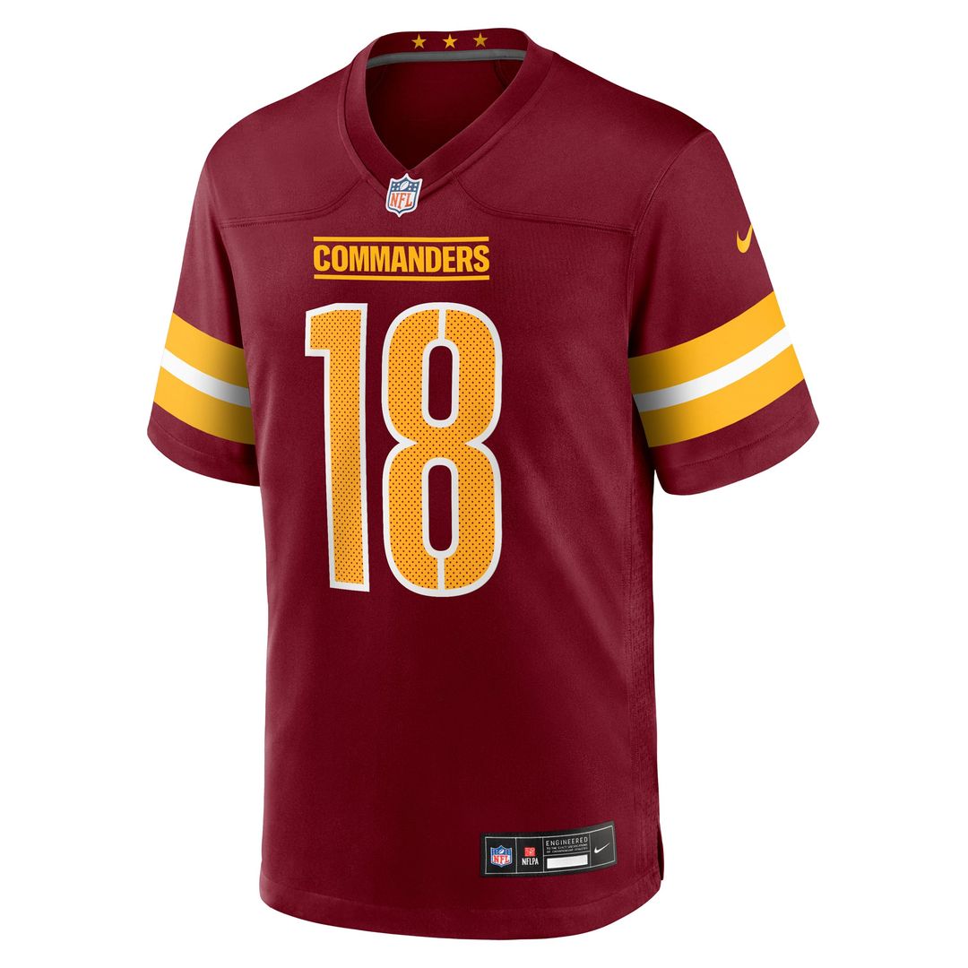 Washington Commanders Tyler Owens Burgundy Team Game Jersey product image 2, provided for visual reference and product