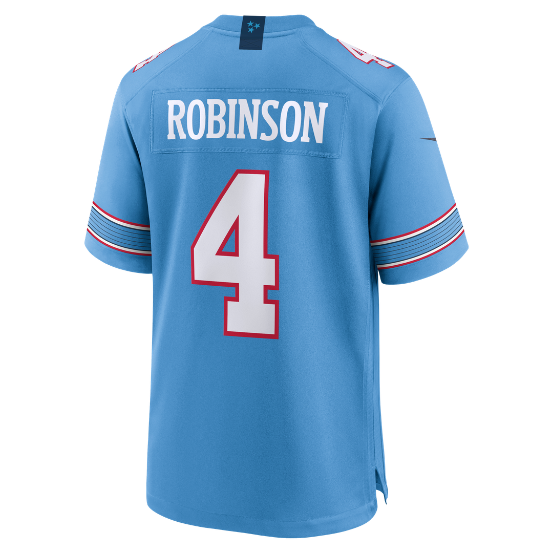 Tennessee Titans Wan'Dale Robinson Light Blue Team Game Jersey product image 9, provided for visual reference and product