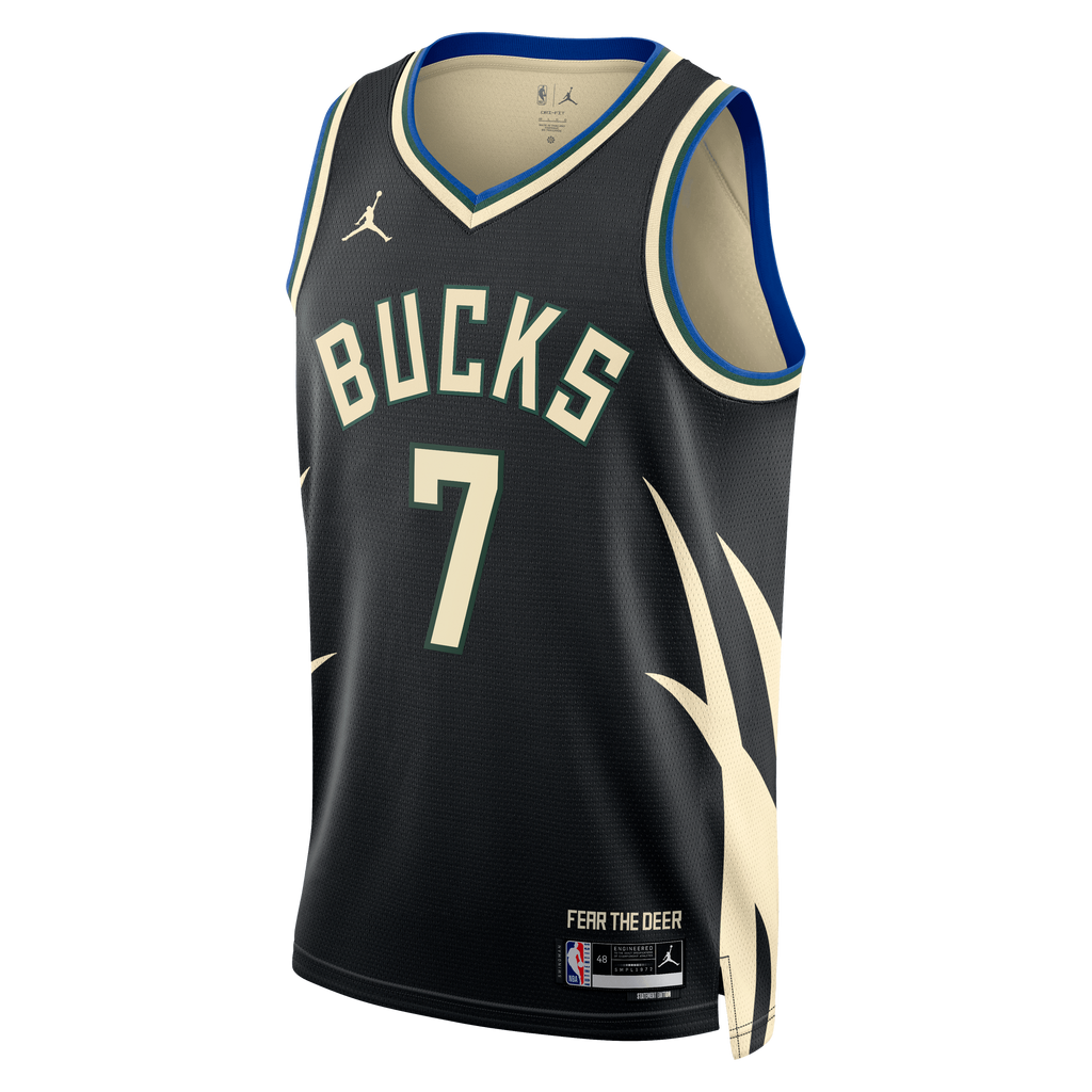 Kevin Porter Jr. Milwaukee Bucks Statement Edition Swingman Jersey - Hunter Green - Unisex product image 3, provided for