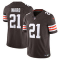Cleveland Browns Denzel Ward Brown Vapor F.U.S.E. Limited Jersey product image 1, provided for visual reference and product