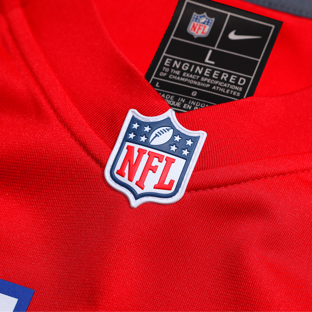 New England Patriots A.J. Brown Red Game Jersey product image 10, provided for visual reference and product detail review