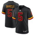 Hail Raiser Men Washington Commanders Jayden Daniels Black Alternate Game Jersey product image 1, provided for visual