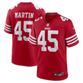 San Francisco 49ers Nick Martin Scarlet Team Game Jersey product image 1, provided for visual reference and product detail