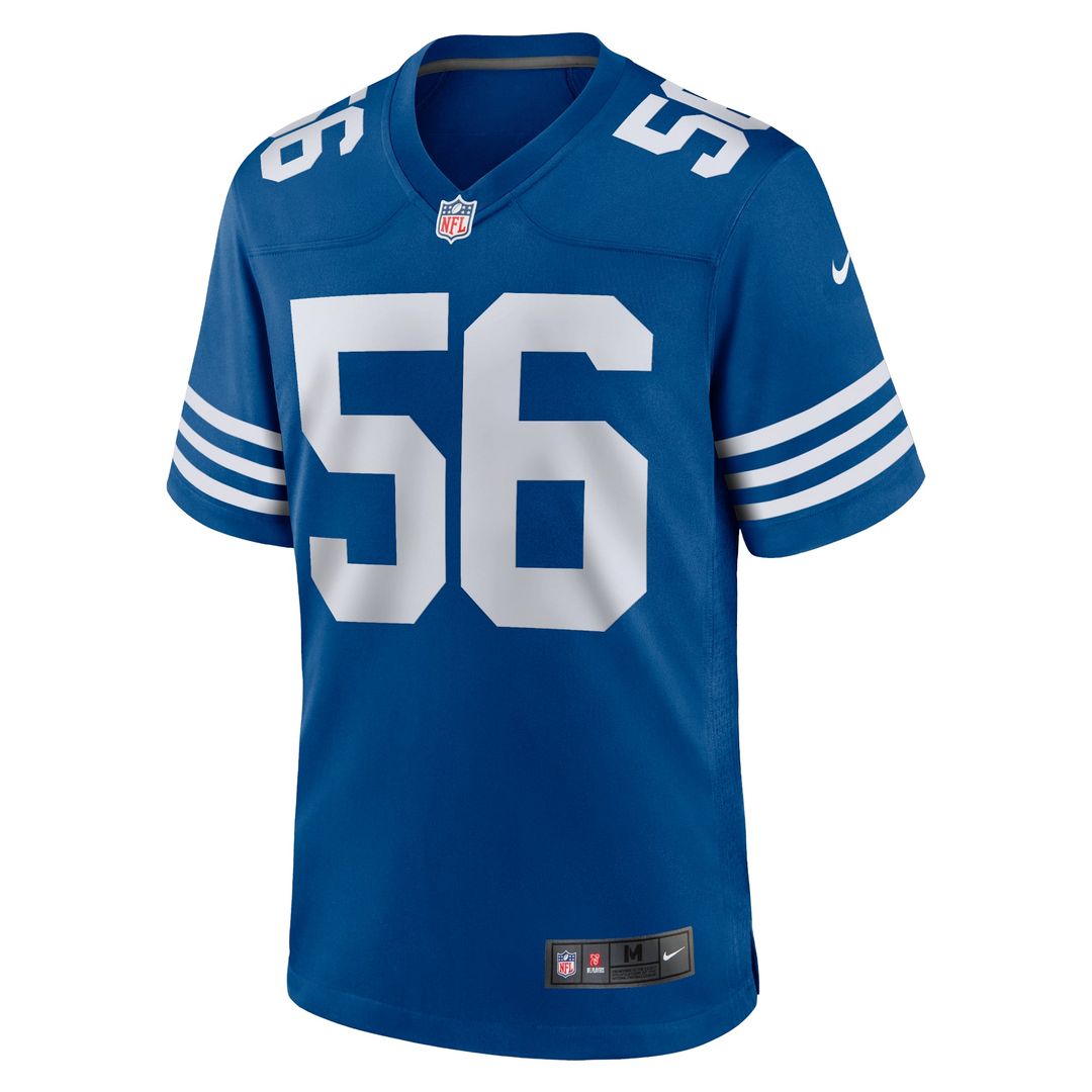 Indianapolis Colts Quenton Nelson Royal Alternate Game Jersey product image 2, provided for visual reference and product