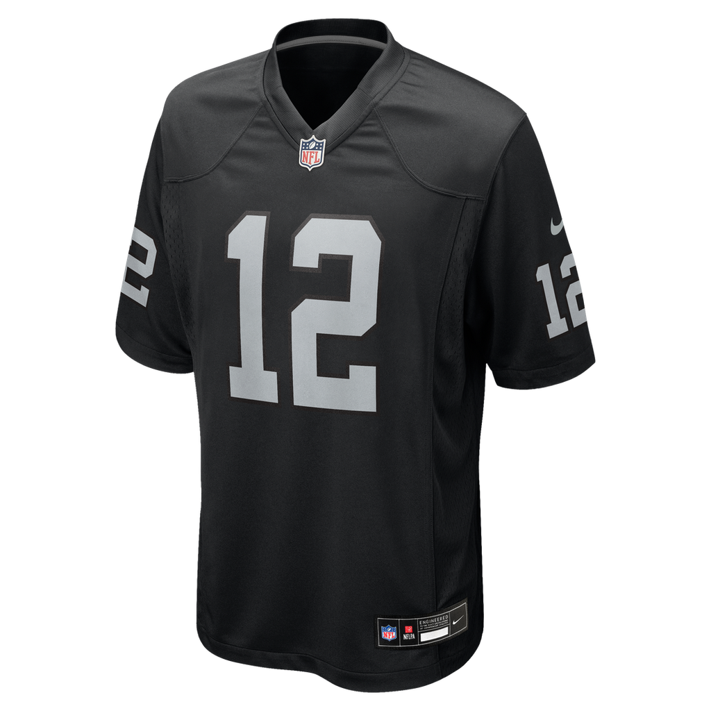 Las Vegas Raiders Ken Stabler Black Game Retired Player Jersey product image 2, provided for visual reference and product