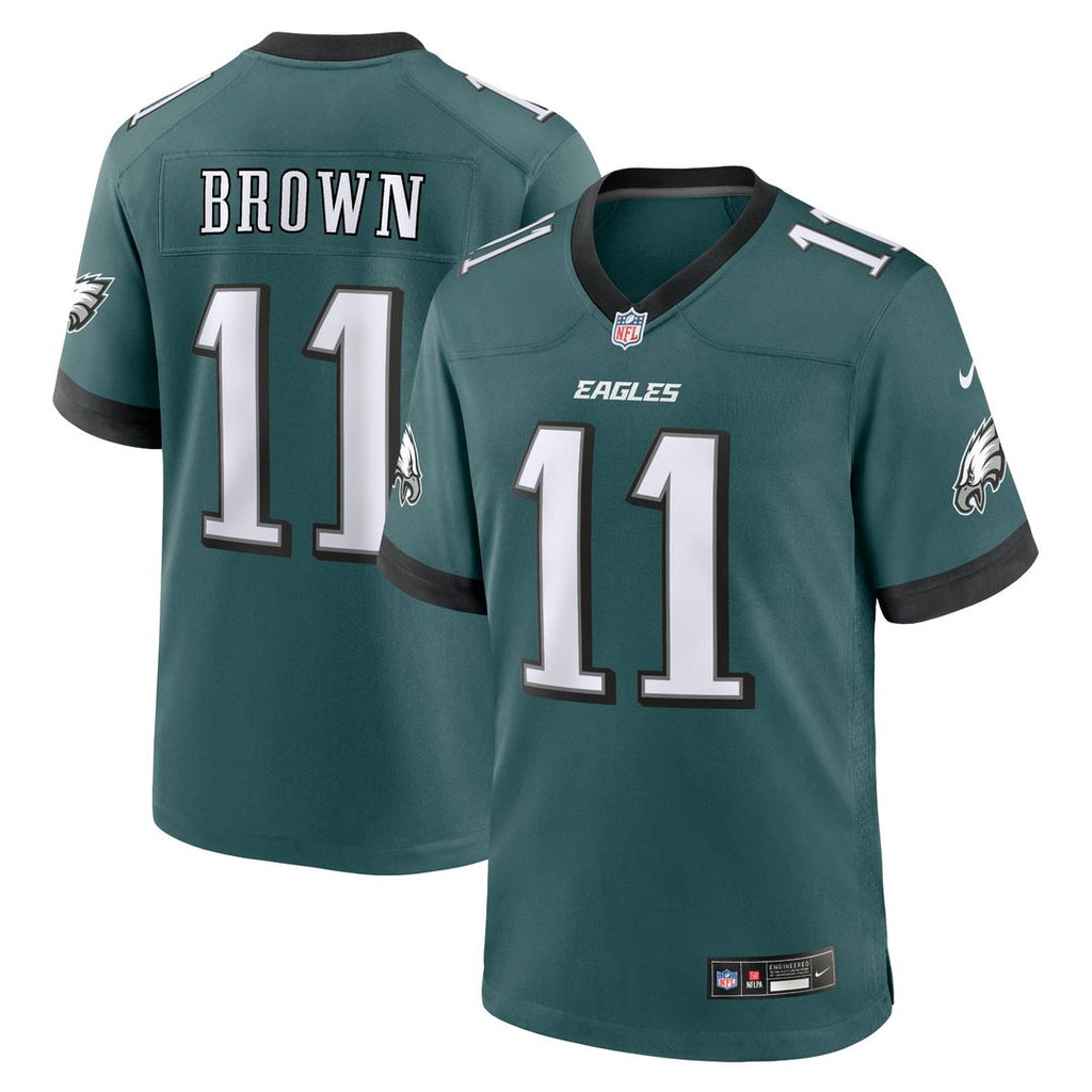 Philadelphia Eagles A.J. Brown Kelly Green Alternate Game Player Jersey product image 27, provided for visual reference and