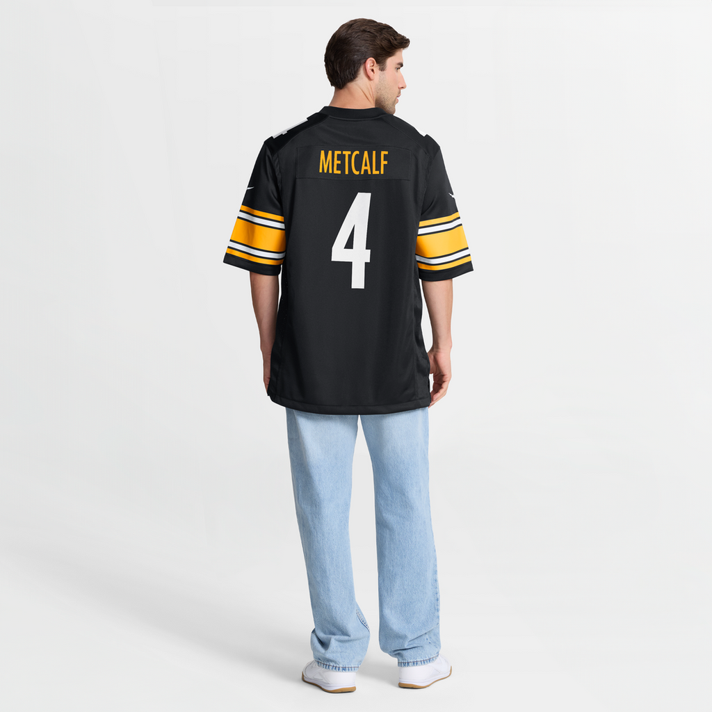 Pittsburgh Steelers DK Metcalf Black Game Player Jersey product image 16, provided for visual reference and product detail