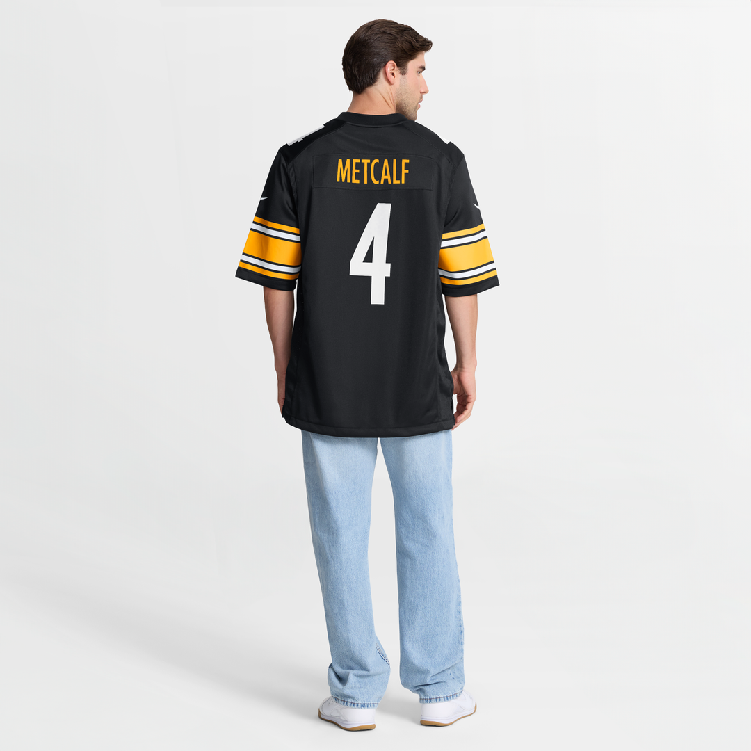 Pittsburgh Steelers DK Metcalf Black Game Player Jersey product image 16, provided for visual reference and product detail