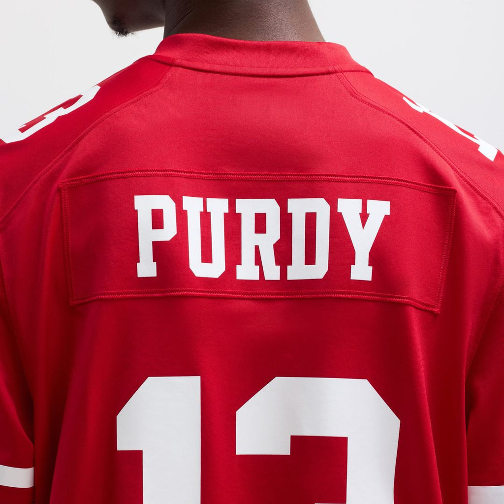 San Francisco 49ers Brock Purdy Scarlet Game Player Jersey product image 8, provided for visual reference and product detail