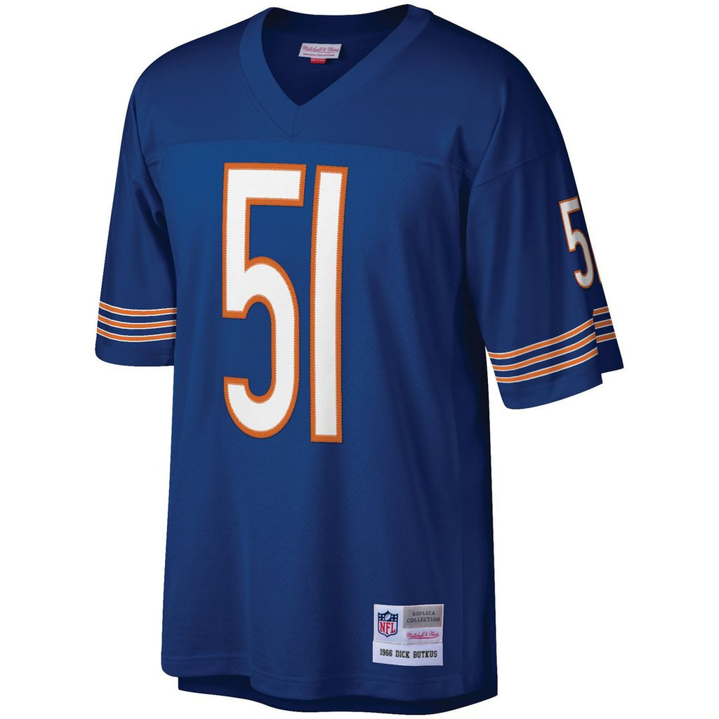 Chicago Bears Dick Butkus Navy Retired Player Legacy Replica Jersey product image 2, provided for visual reference and