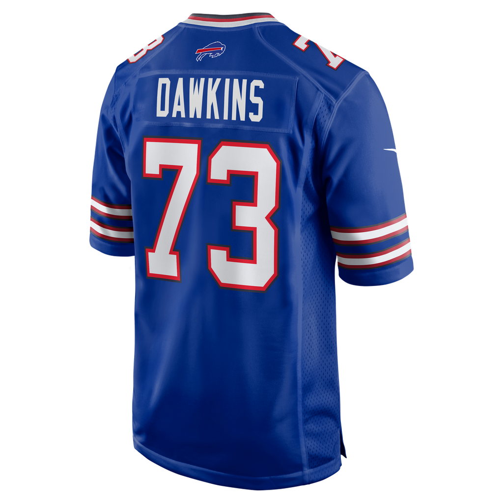 Buffalo Bills Dion Dawkins Gray Nickel City Game Jersey product image 9, provided for visual reference and product detail