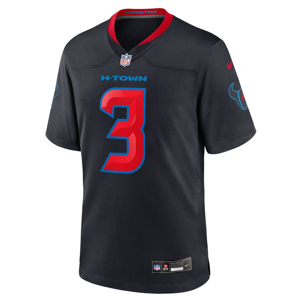 Houston Texans Tank Dell Navy 2nd Alternate Game Jersey product image 2, provided for visual reference and product detail