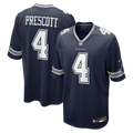 Dallas Cowboys Dak Prescott Navy Game Team Jersey product image 1, provided for visual reference and product detail review