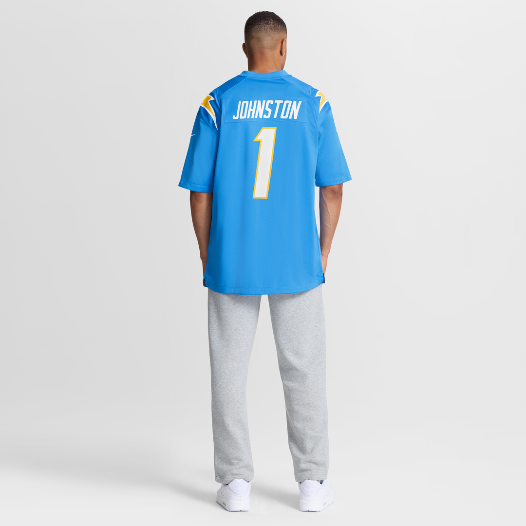 Los Angeles Chargers Quentin Johnston Powder Blue Game Player Jersey product image 16, provided for visual reference and
