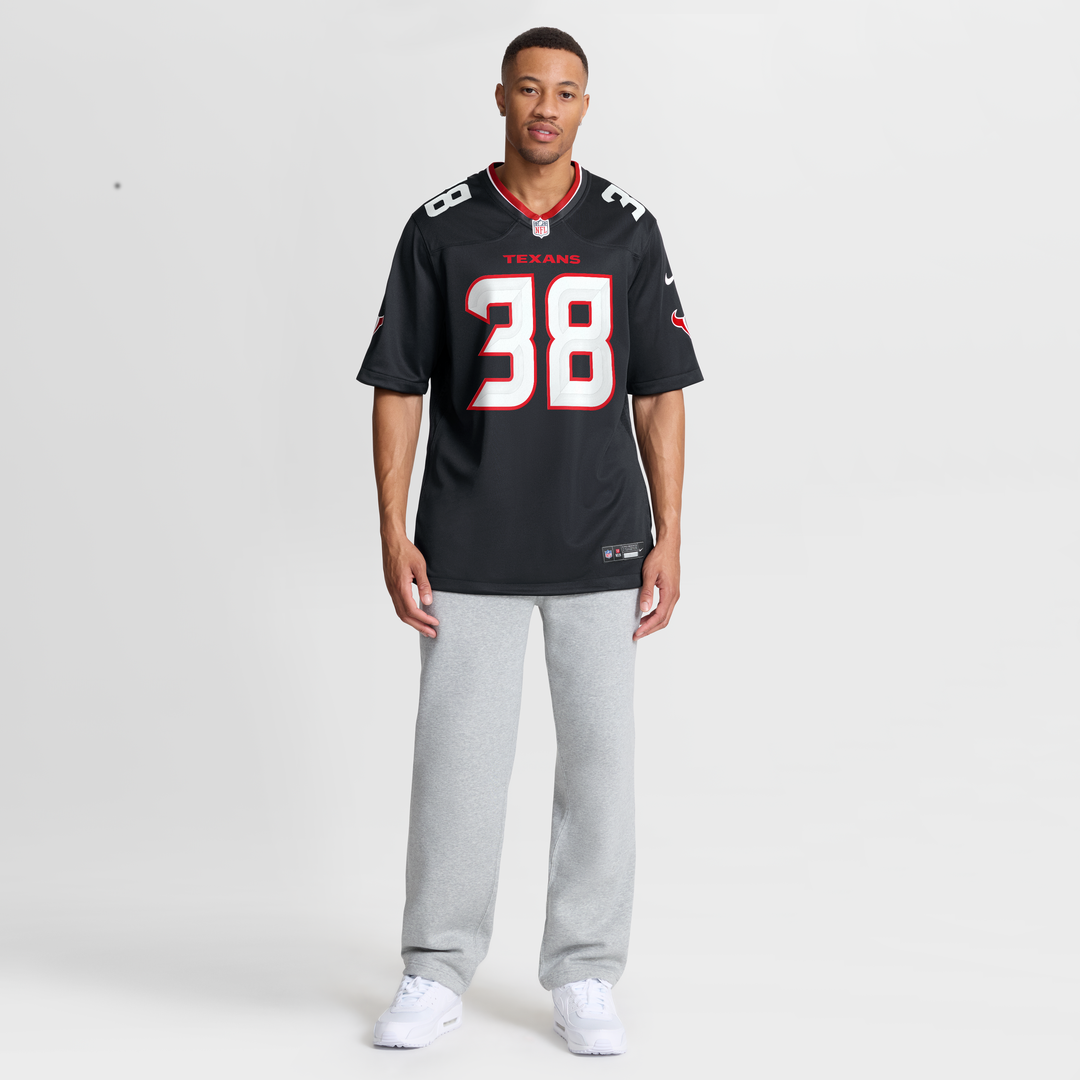 Houston Texans Kai Kroeger Navy Team Game Jersey product image 4, provided for visual reference and product detail review
