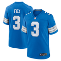 Detroit Lions Jack Fox Blue Team Game Jersey product image 1, provided for visual reference and product detail review