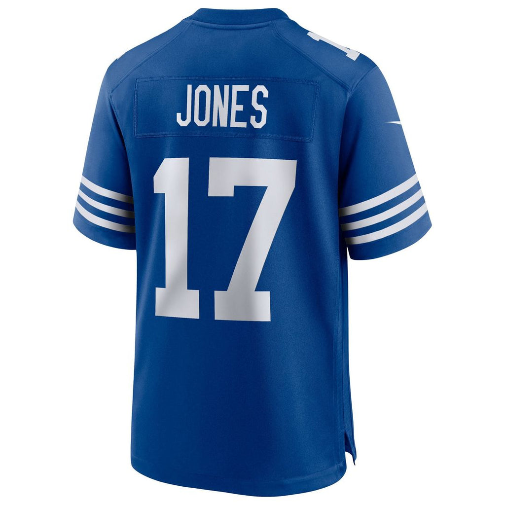 Indianapolis Colts Daniel Jones Royal Alternate Game Jersey product image 3, provided for visual reference and product